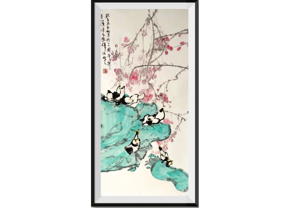 陈春晓《和平之歌》国画（秦皇岛）(图1)