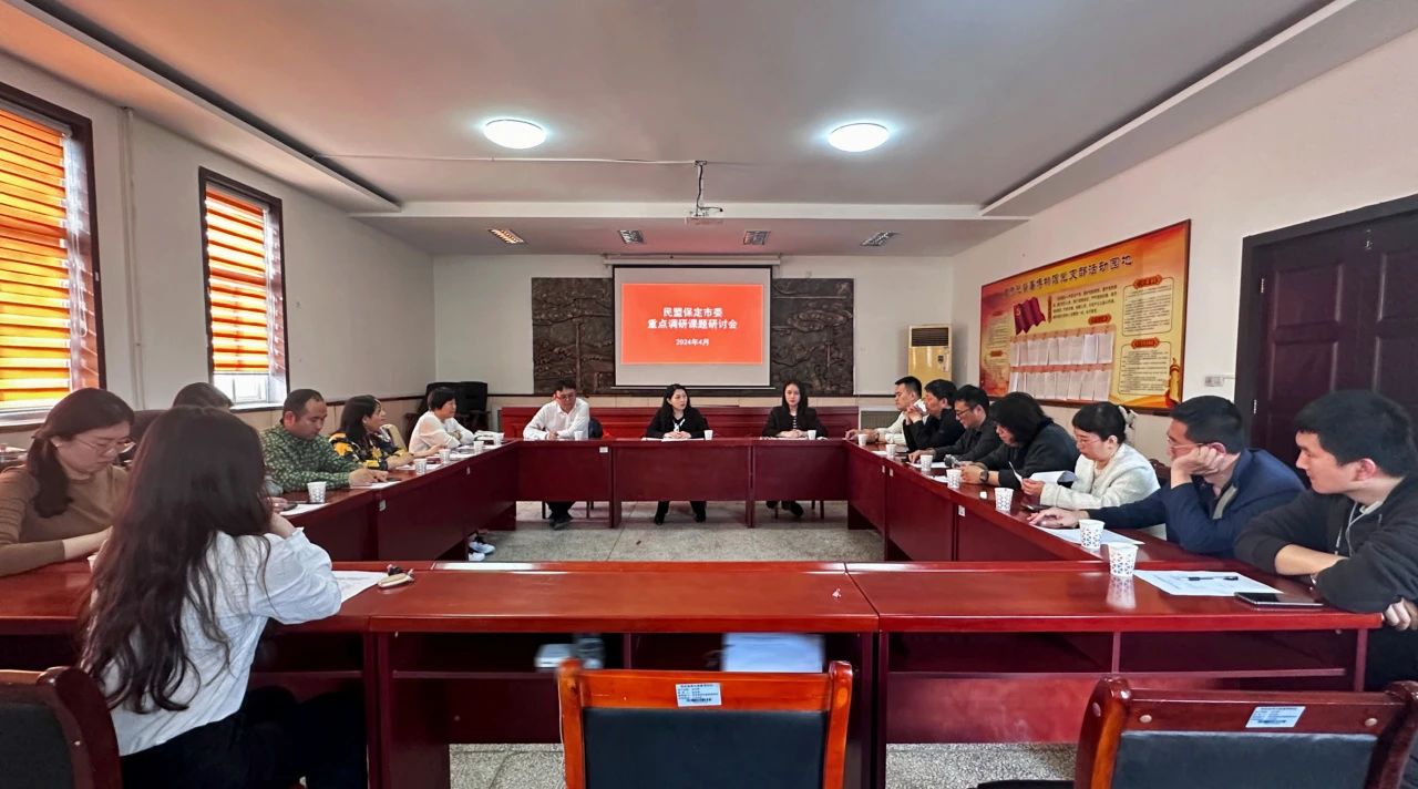 民盟保定市委召开重点调研课题研讨会(图1)