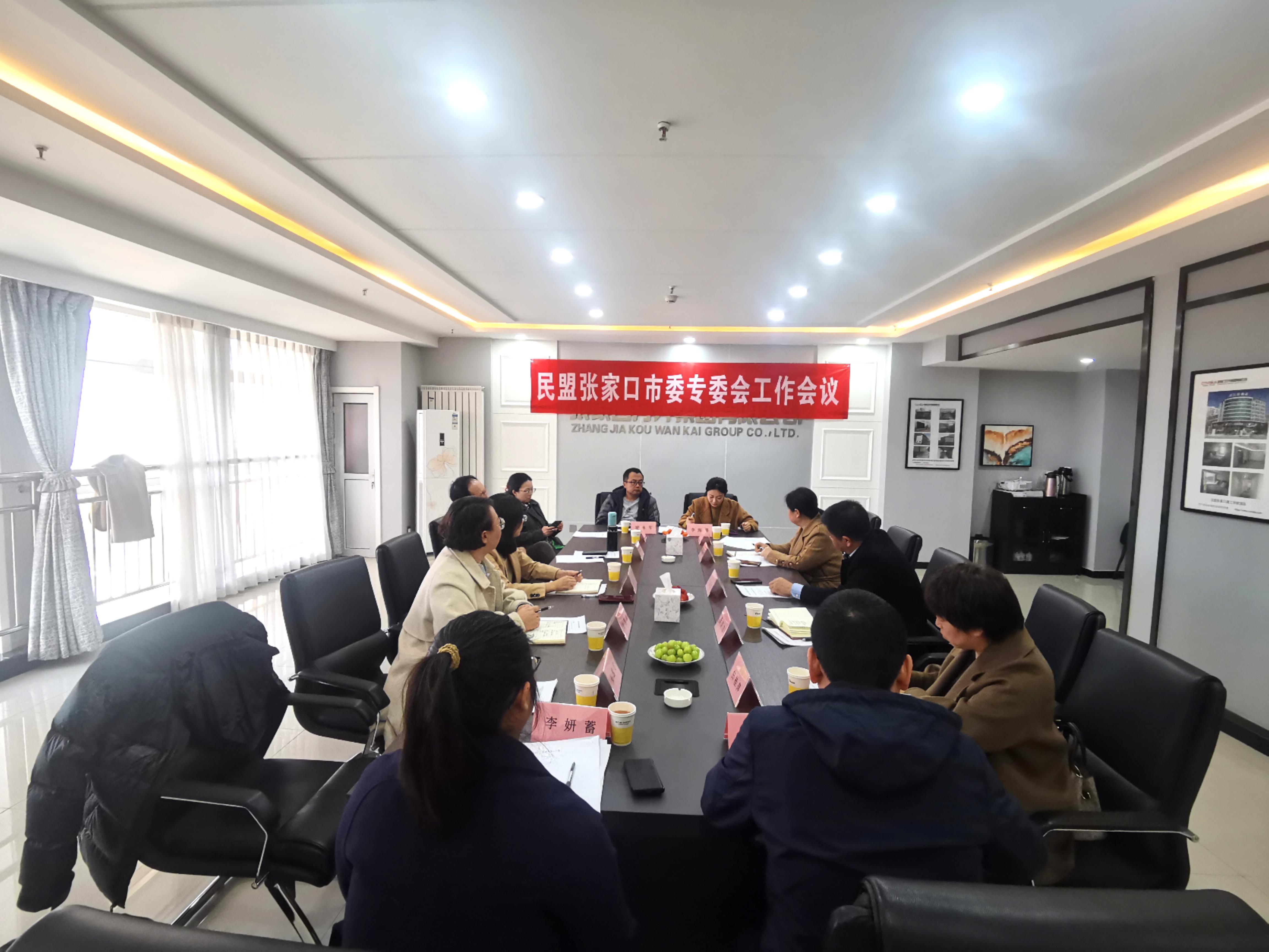 民盟张家口市委召开2025年参政议政专委会主任会议(图1)