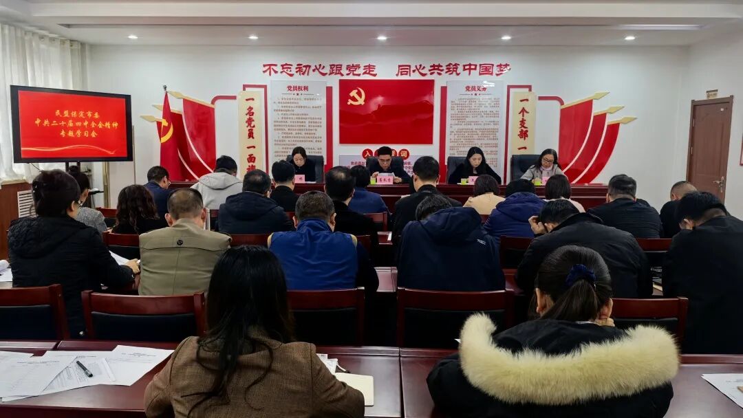 民盟保定市委召开中共二十届四中全会精神专题学习会(图1)