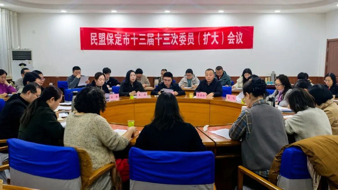 民盟保定市委召开十三届十三次委员（扩大）会议(图1)