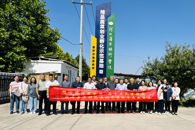 同心同行聚合力 实干为民谱新篇 ——民盟省直工委农业总支联合举办赵县鑫农孵化基地联学共建活动(图1)
